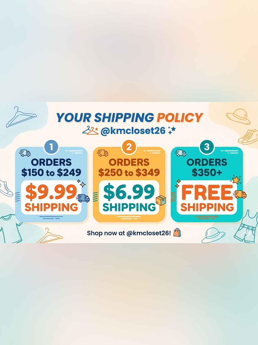 🌸 HOW TO CLAIM YOUR SHIPPING DISCOUNT 📦 @kmcloset26
